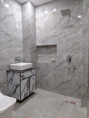 Bathroom in 3 BHK Builder Floor at Sharma Homes 1, Sector 37 – for Rent