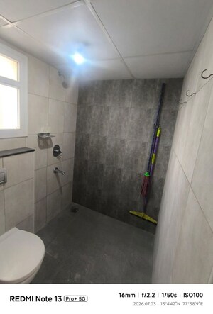 Bathroom in 2 BHK Apartment at Vajram Newtown, Thanisandra Main Road – for Rent