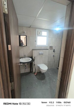 Bathroom in 2 BHK Apartment at Vajram Newtown, Thanisandra Main Road – for Rent