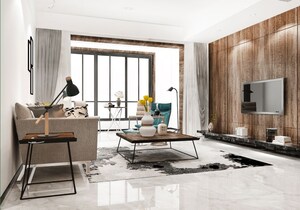 Living Room in 2 BHK Apartment at Hallmark Pinnacle, Kollur – for Sale