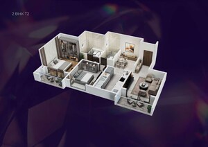 Floor Plan in 3 BHK Apartment at Puravankara Purva Silver Sky, Electronic City Phase ii – for Sale