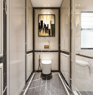 Washroom in 4 BHK Builder Floor at Rajouri Garden – for Sale