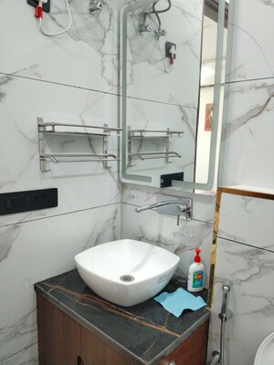 Bathroom in 4 BHK Apartment at Vasant Kunj – for Rent