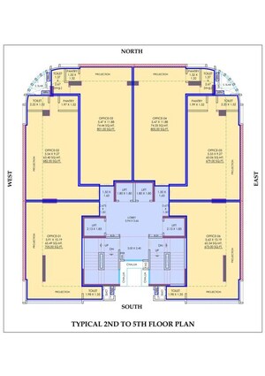 Floor Plan in  Office Space at Nexsa Capital, Andheri East – for Sale