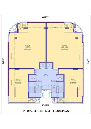 Floor Plan in  Office Space at Nexsa Capital, Andheri East – for Sale