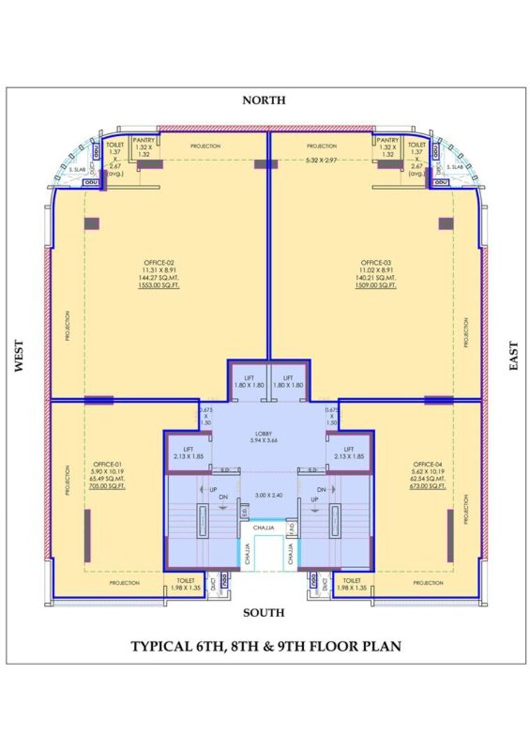 Floor Plan, nexsa-capital Commercial Office Space 801 Sq.Ft. In Andheri East Mumbai 10580521