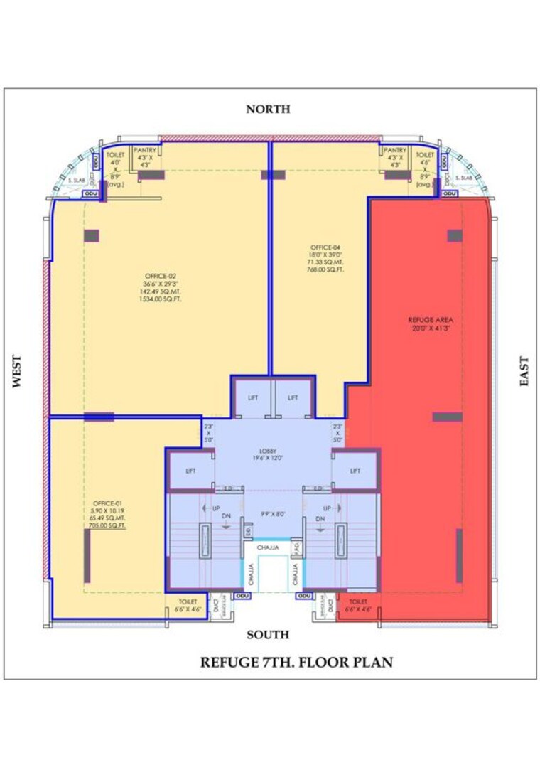 Floor Plan, nexsa-capital Commercial Office Space 801 Sq.Ft. In Andheri East Mumbai 10580521