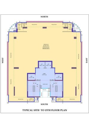 Floor Plan in  Office Space at Nexsa Capital, Andheri East – for Sale