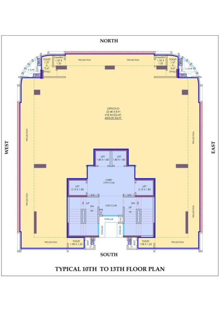 Floor Plan, nexsa-capital Commercial Office Space 801 Sq.Ft. In Andheri East Mumbai 10580521