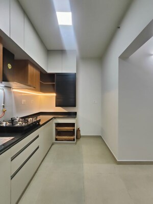Kitchen in 2 BHK Apartment at Bhartiya Nikoo Homes Phase 2, Thanisandra Main Road – for Rent