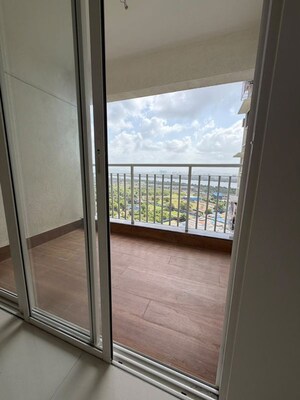 Balcony in 2 BHK Apartment at Lodha Amara, Kolshet Road – for Rent