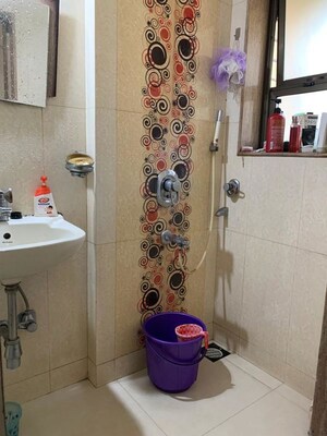 Bathroom in 2 BHK Apartment at K Raheja Vihar, Powai – for Rent