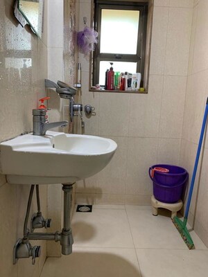 Bathroom in 2 BHK Apartment at K Raheja Vihar, Powai – for Rent