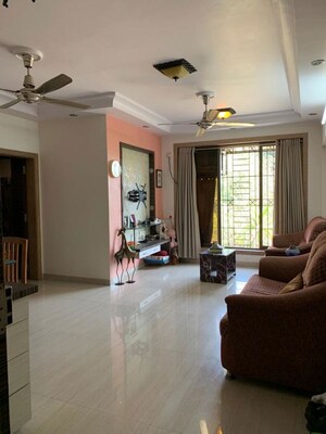 Living Room in 2 BHK Apartment at K Raheja Vihar, Powai – for Rent