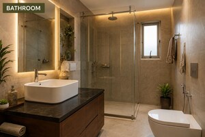 Bathroom in 3 BHK Villa at Puthencruz – for Sale