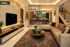 Living Room in 3 BHK Villa at Puthencruz – for Sale