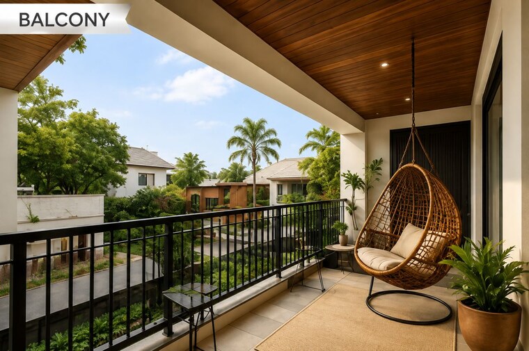 Balcony, kolenchery 3 Bedroom 1500 Sq.Ft. Villa In Kolenchery Kochi 10580959