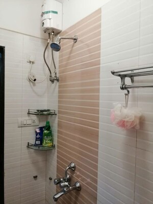 Bathroom in 2 BHK Apartment at Nisarg Hyde Park, Kharghar – for Rent