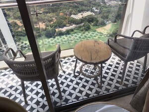 Balcony in 3 BHK Apartment at Oberoi Realty Esquire, Goregaon East – for Rent