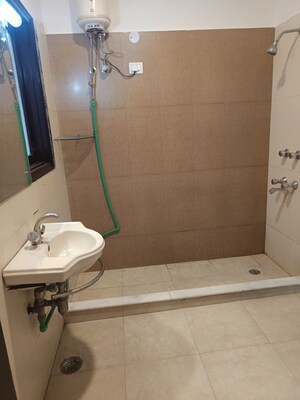 Bathroom in 3 BHK Builder Floor at Vipul Square, Sushant Lok I – for Rent