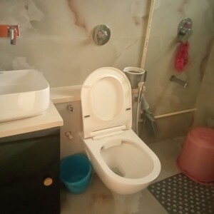 Bathroom in 2 BHK Apartment at Piramal Nagar CHS, Goregaon West – for Rent