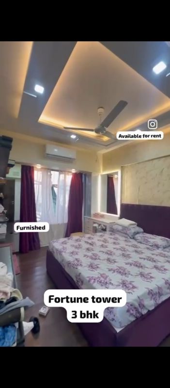 Bedroom in 3 BHK Apartment at Fortune Towers, Mazgaon – for Rent