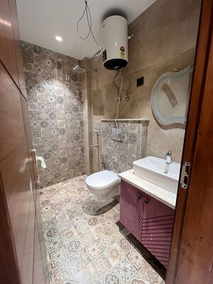 Bathroom in 2 BHK Apartment at Lajpat Nagar ii – for Rent