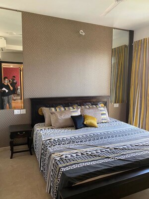 Bedroom in 2 BHK Apartment at Hiranandani Atlantis, Powai – for Rent
