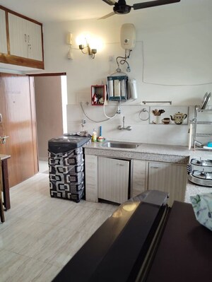Kitchen in 1 BHK Builder Floor at Sector 9 – for Rent