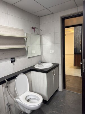 Bathroom in 3.5 BHK Apartment at Sobha Palm Courts, Kogilu – for Rent