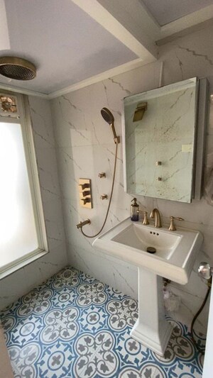 Bathroom in 2 BHK Apartment at Gurukrupa Marina Enclave, Malad West – for Sale