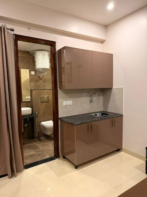 Bathroom in 1 BHK Builder Floor at South City 1 – for Rent