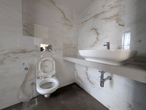 Bathroom in 3 BHK Apartment at Hubtown Seasons, Chembur – for Rent