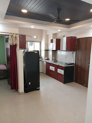 Kitchen in 3 BHK Apartment at Nirupam Royal Palms Apartments, Baghmugalia – for Rent