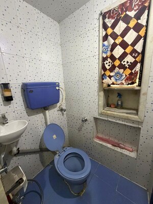 Bathroom in 1 RK Apartment at Vasant Valley Complex, Malad East – for Rent