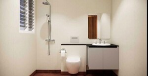 Bathroom in 2 BHK Apartment at Sobha Dream Gardens, Thanisandra Main Road – for Rent