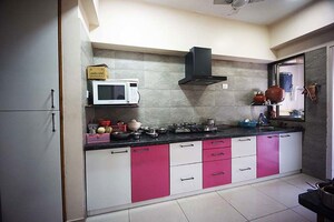 Kitchen in 3 BHK Apartment at Shela – for Sale