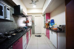 Kitchen in 3 BHK Apartment at Shela – for Sale