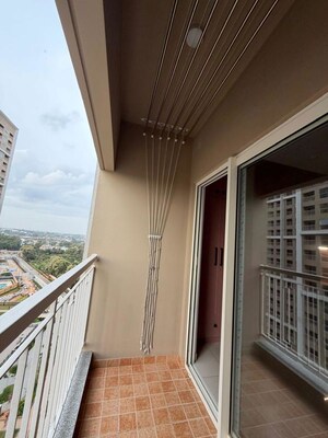 Balcony in 2 BHK Apartment at Puravankara Purva Zenium, Hosahalli – for Rent