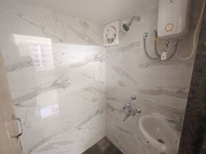 Bathroom in 1 BHK Apartment at Aanand Jai Bhavani CHS LTD SRA Project, Pokhran Road No Two – for Rent