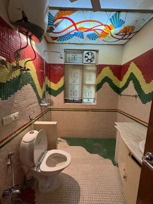 Bathroom in 2 BHK Apartment at Green Park – for Rent