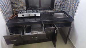 Kitchen in 1 RK Apartment at Manuel Rodrigues Apartment, Santacruz East – for Rent