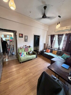 Living Room in 1 BHK Apartment at Khar West – for Rent