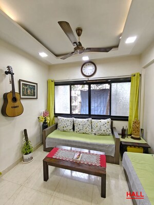 Living Room in 2 BHK Apartment at Kopar Khairane Sector 2 – for Sale