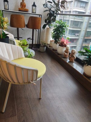 Balcony in 4 BHK Apartment at Juhu Trishul, Juhu – for Sale