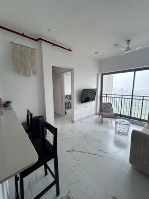 Living Room in 2 BHK Apartment at Dynamix Avanya, Dahisar East – for Rent