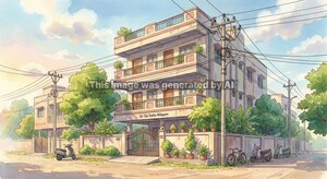  Builder Floor – Exterior View View at Malkajgiri - for Sale
