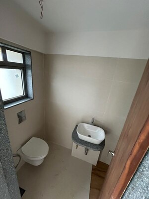 Bathroom in 3 BHK Apartment at Anubhav CHS, Mulund West – for Rent