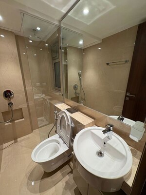 Bathroom in 2 BHK Apartment at Hiranandani Highland, Powai – for Rent