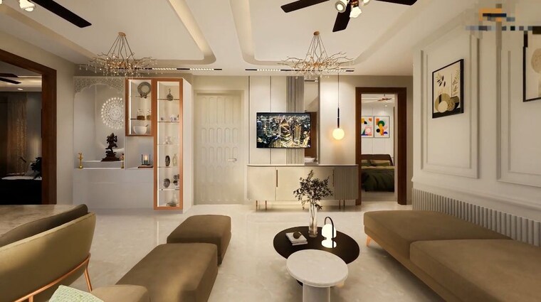 Living Room, sector 63a 3 Bedroom 179 Sq.Yd. Builder Floor In Sector 63a Gurgaon 10122205